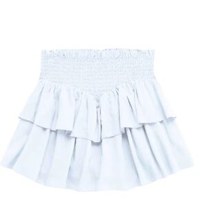 Katie J NYC White Ruffle Skirt